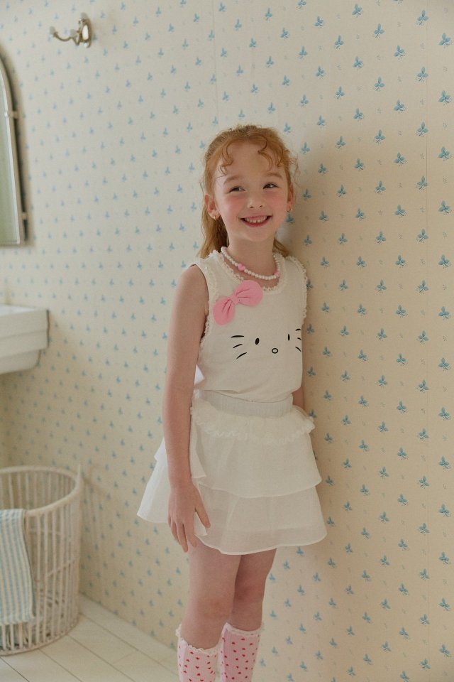 Berry Berry - Korean Children Fashion - #childrensboutique - Ribbon Cat Tee - 7