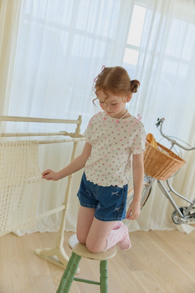 Berry Berry - Korean Children Fashion - #designkidswear - Rose Lovely Tee - 6