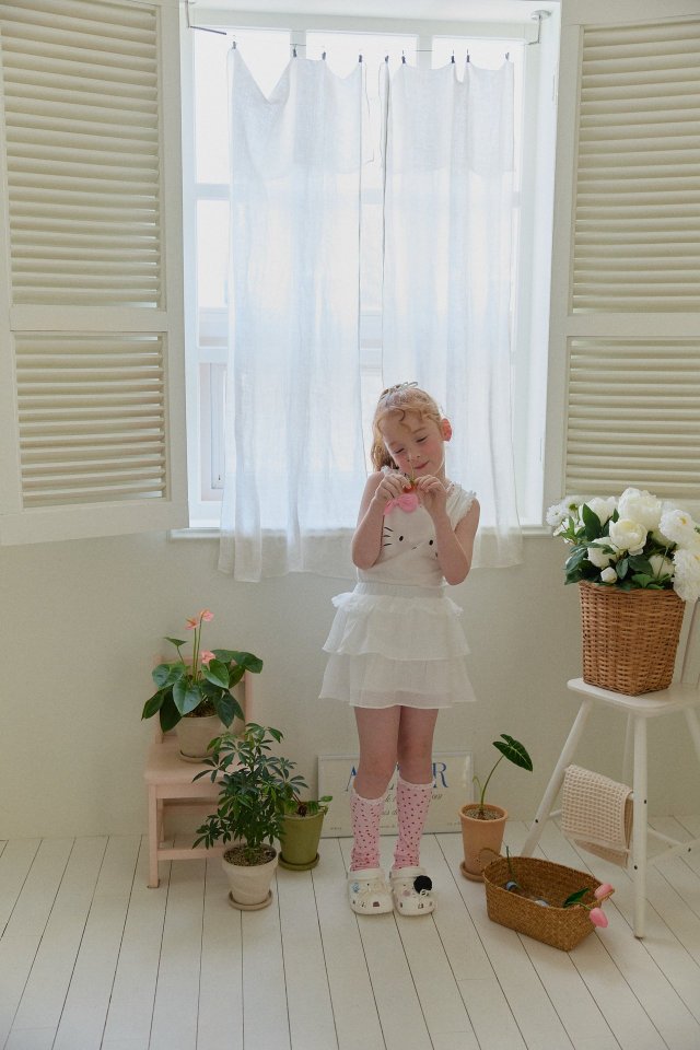 Berry Berry - Korean Children Fashion - #designkidswear - Ribbon Cat Tee - 8