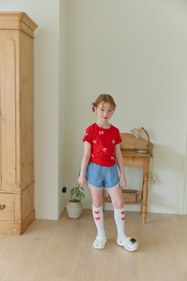 Berry Berry - Korean Children Fashion - #discoveringself - Ribbon Tee - 4
