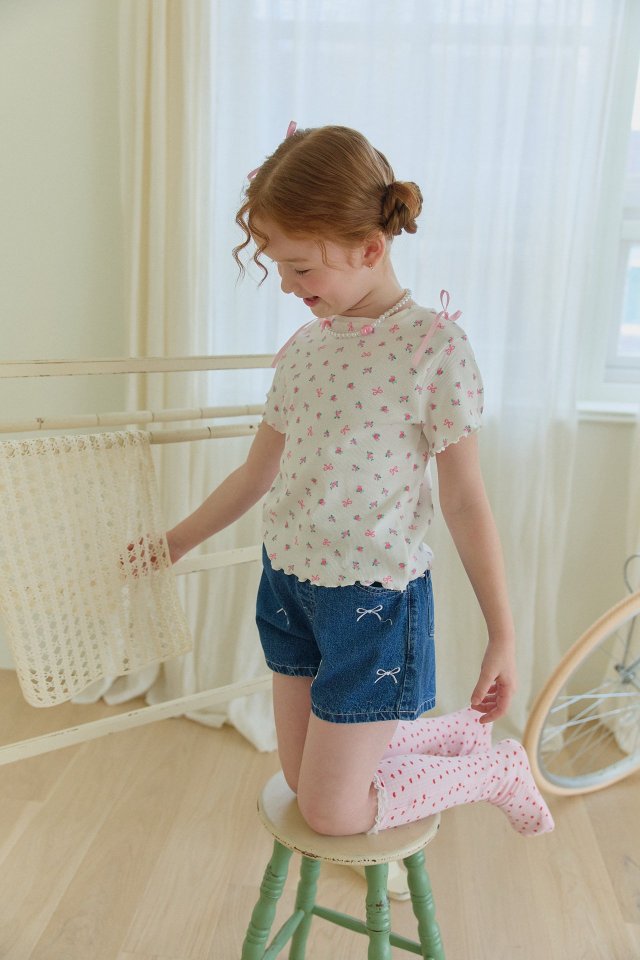 Berry Berry - Korean Children Fashion - #fashionkids - Rose Lovely Tee - 8