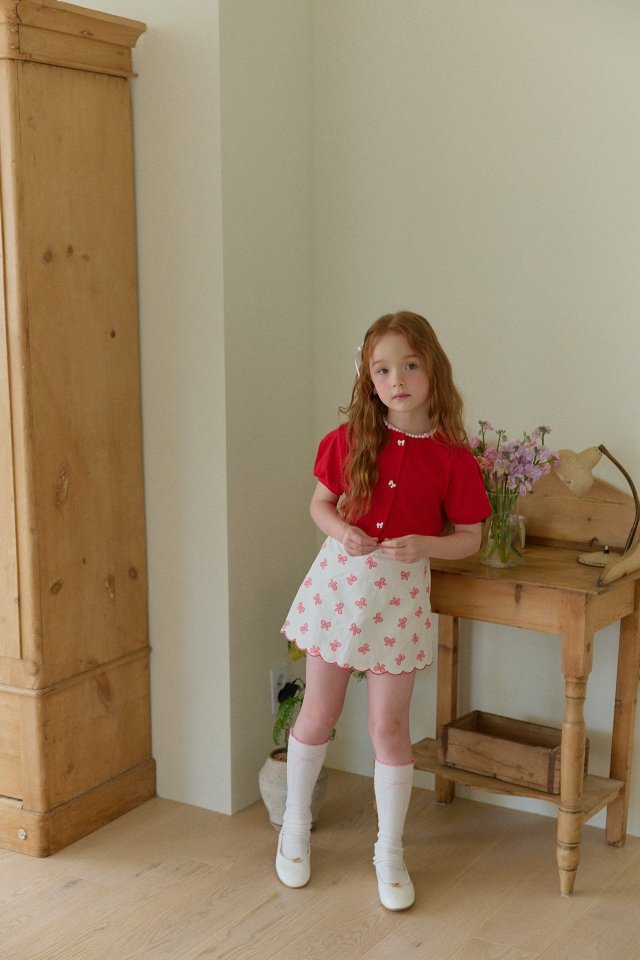 Ribbon Button Cardigan by Berry Berry for Child - view 3