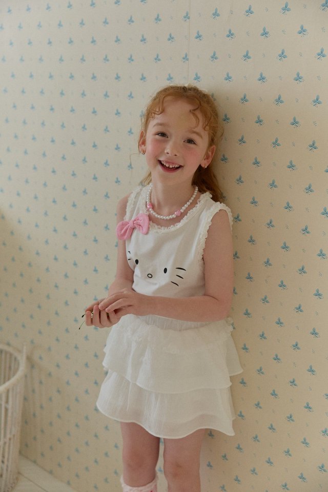 Berry Berry - Korean Children Fashion - #fashionkids - Ribbon Cat Tee - 10