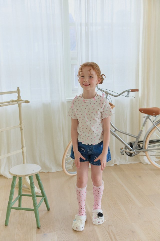 Berry Berry - Korean Children Fashion - #kidsshorts - Rose Lovely Tee - 9
