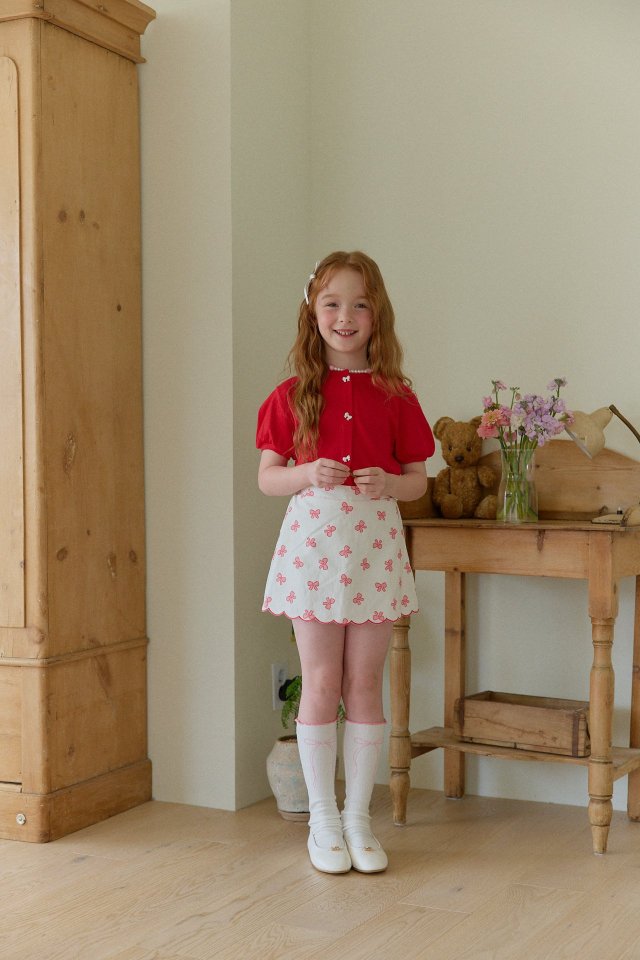 Ribbon Button Cardigan by Berry Berry for Child - view 4