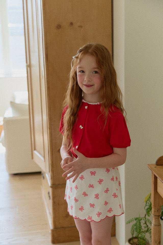 Ribbon Button Cardigan by Berry Berry for Child - view 5