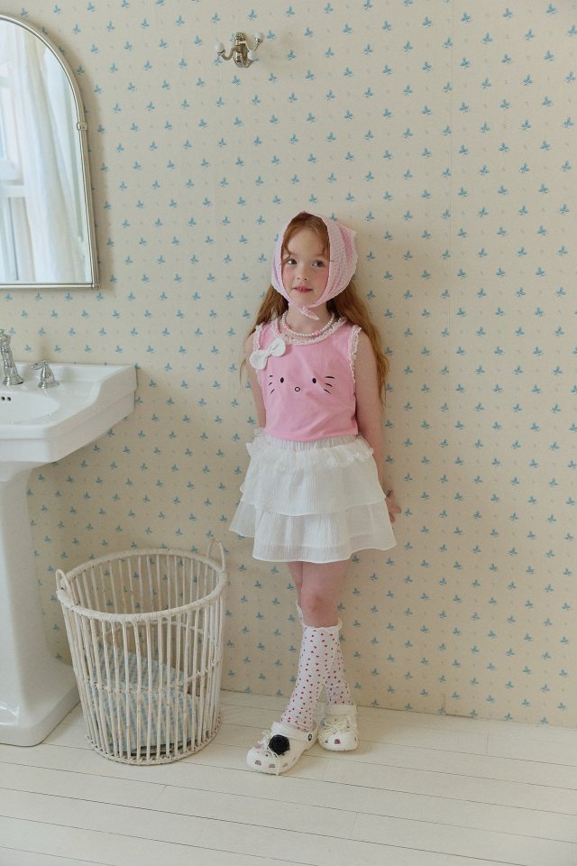 Berry Berry - Korean Children Fashion - #kidsstore - Ribbon Cat Tee - 12