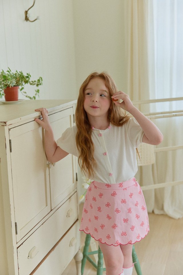 Ribbon Button Cardigan by Berry Berry for Child - view 6
