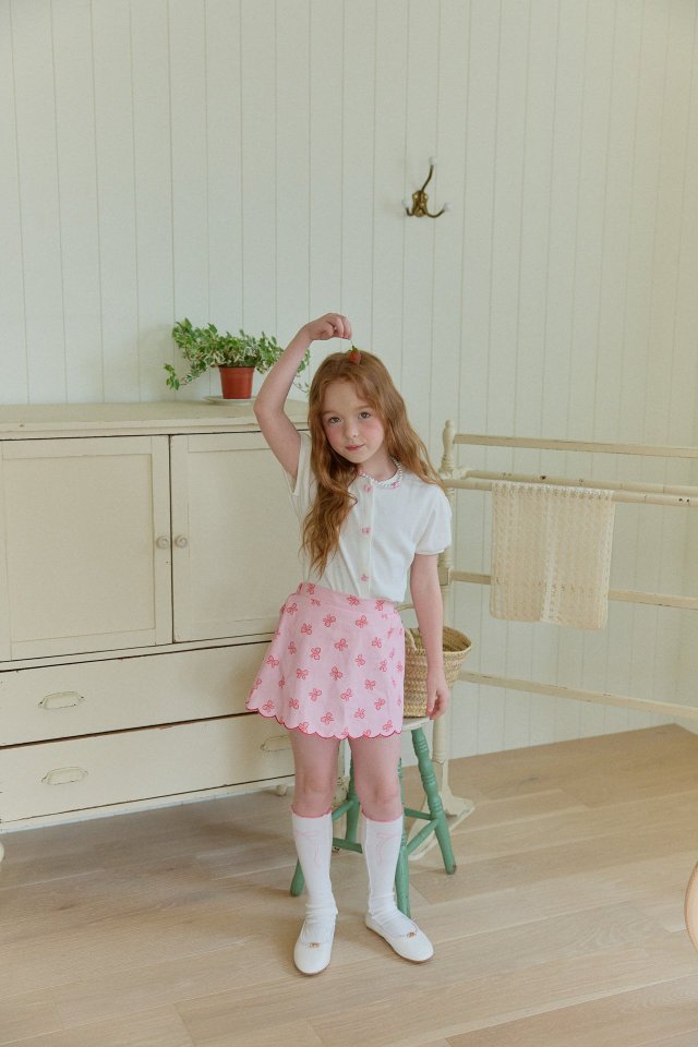 Ribbon Button Cardigan by Berry Berry for Child - view 8