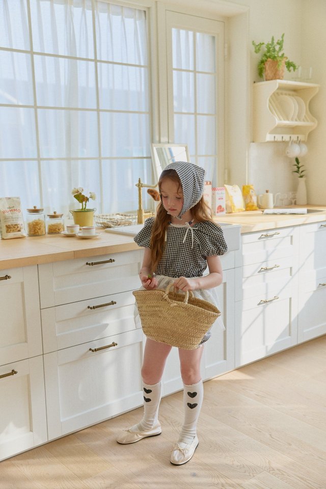 Berry Berry - Korean Children Fashion - #littlefashionista - Maman Check Set - 5