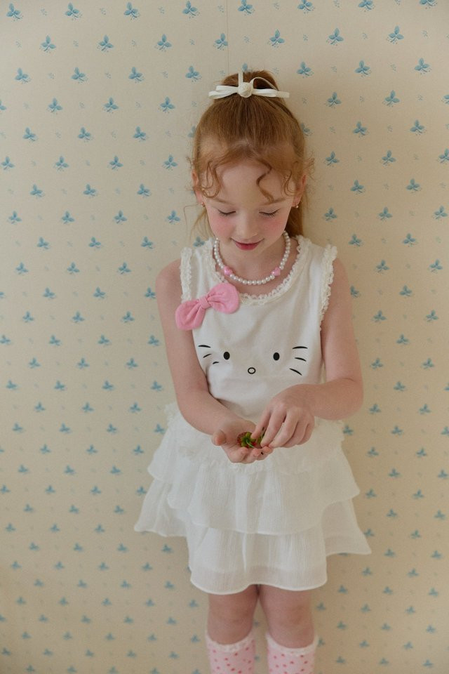 Berry Berry - Korean Children Fashion - #littlefashionista - Ribbon Cat Tee