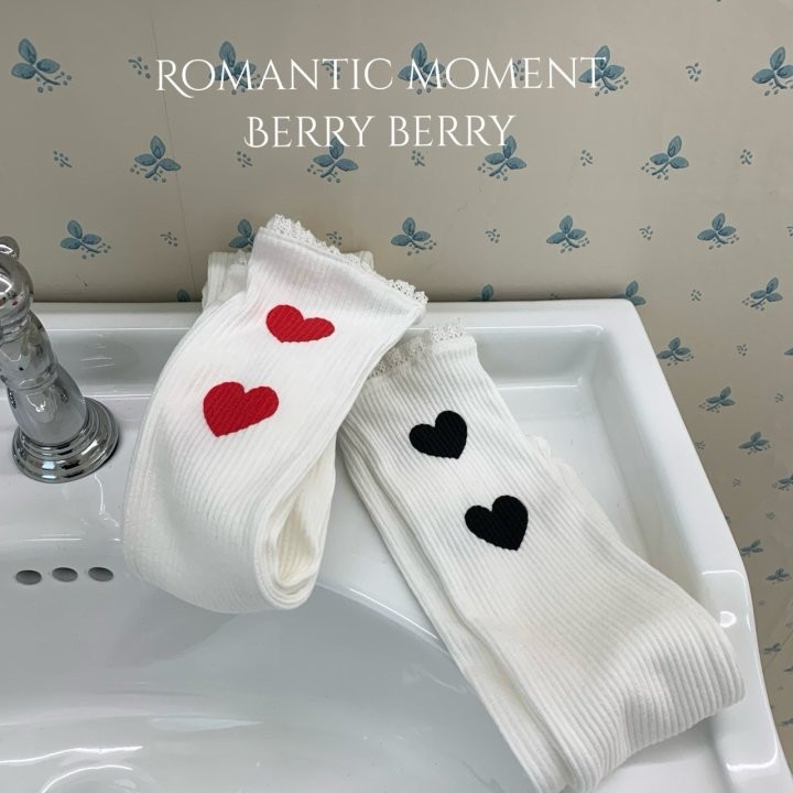 Berry Berry - Korean Children Fashion - #littlefashionista - Heart Cock Socks - 10