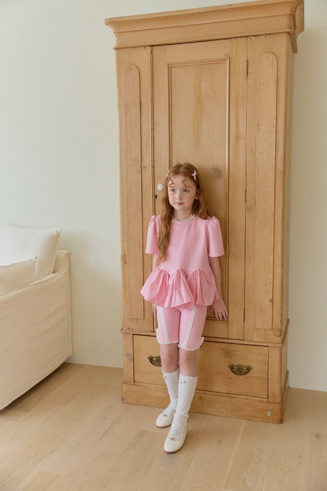 Berry Berry - Korean Children Fashion - #littlefashionista - Heart Biker Pants - 4