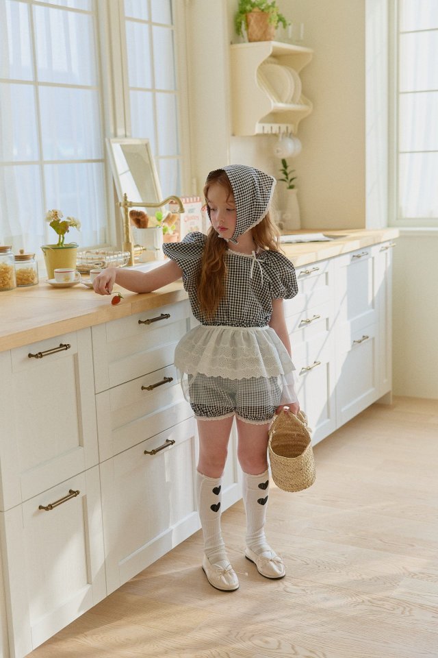 Berry Berry - Korean Children Fashion - #magicofchildhood - Maman Check Set - 6