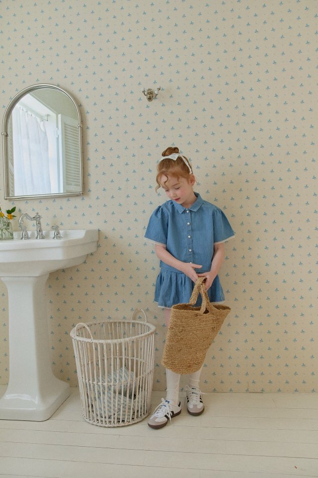 Berry Berry - Korean Children Fashion - #magicofchildhood - Denim Pleated Skirt - 5
