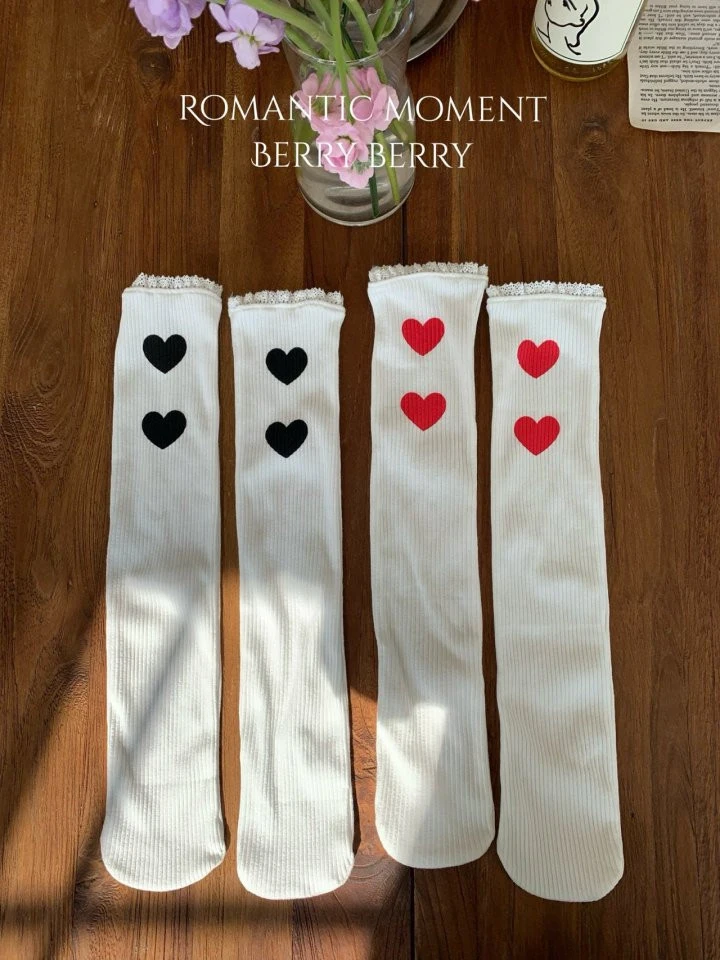 Berry Berry - Korean Children Fashion - #magicofchildhood - Heart Cock Socks - 11