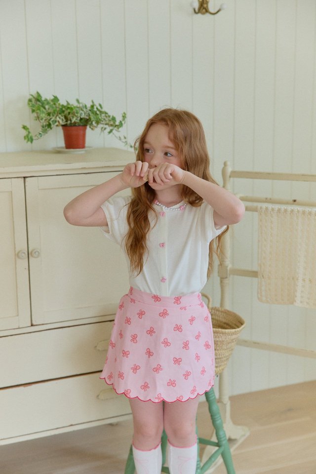 Ribbon Button Cardigan by Berry Berry for Child - view 10