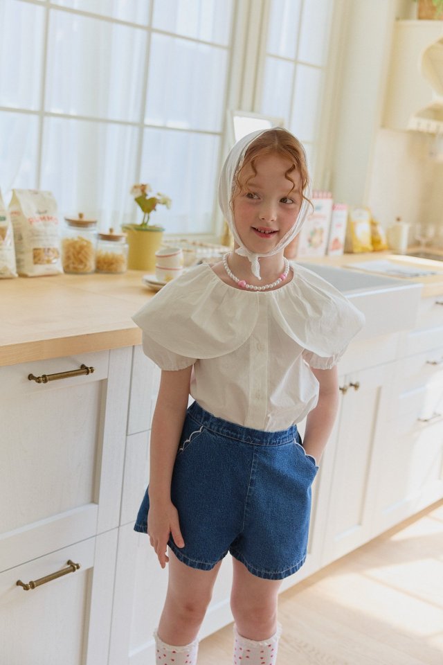 Berry Berry - Korean Children Fashion - #minifashionista - Cape Blouse - 5