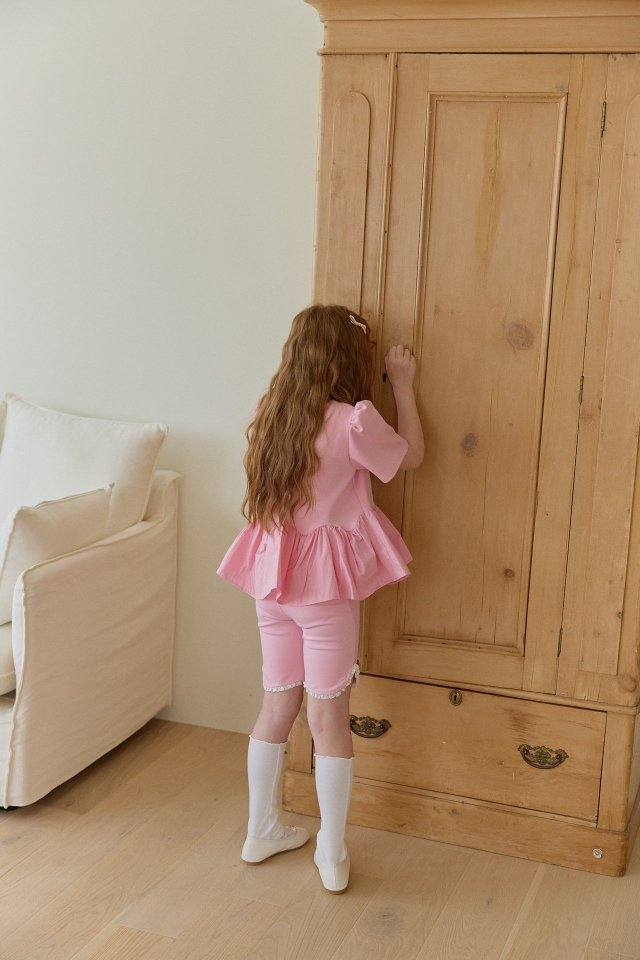 Berry Berry - Korean Children Fashion - #prettylittlegirls - Heart Biker Pants - 6