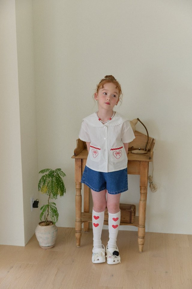 Berry Berry - Korean Children Fashion - #prettylittlegirls - Pocket Denim Shorts