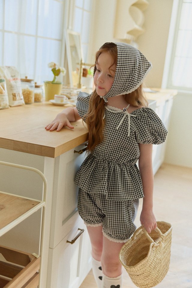 Berry Berry - Korean Children Fashion - #prettylittlegirls - Maman Check Set - 8