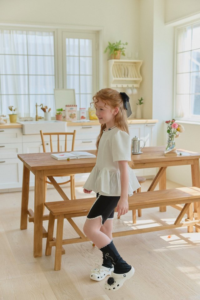 Berry Berry - Korean Children Fashion - #todddlerfashion - Heart Biker Pants - 7