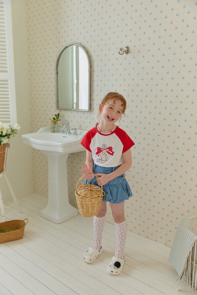 Berry Berry - Korean Children Fashion - #todddlerfashion - Rabbit Raglan Tee - 5