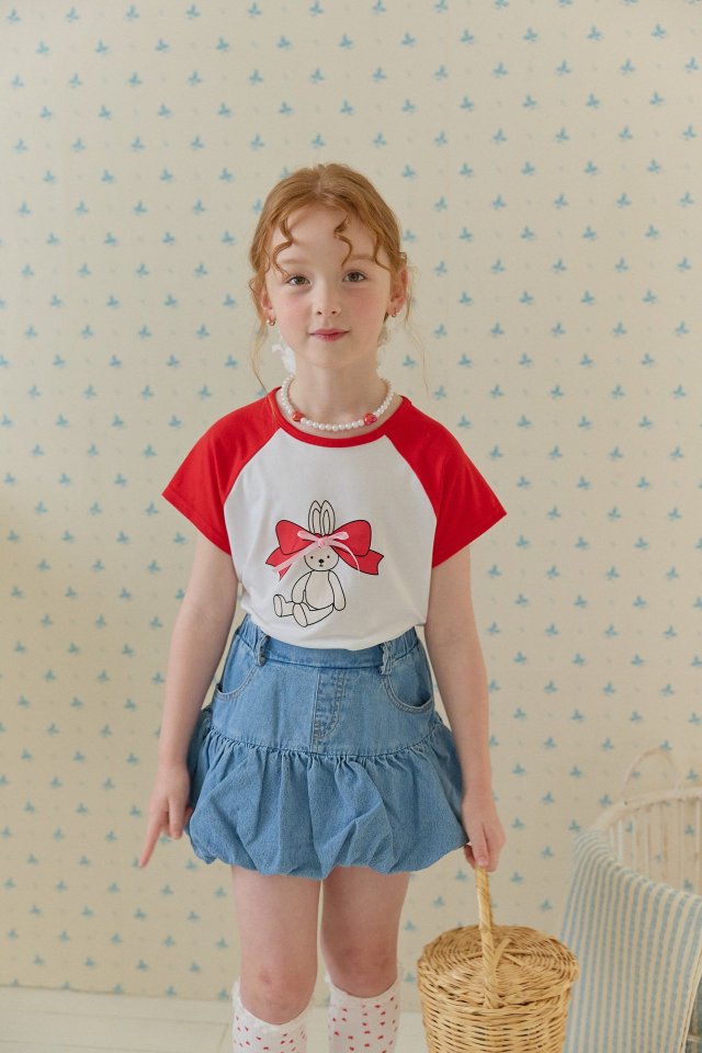 Berry Berry - Korean Children Fashion - #toddlerclothing - Rabbit Raglan Tee - 6