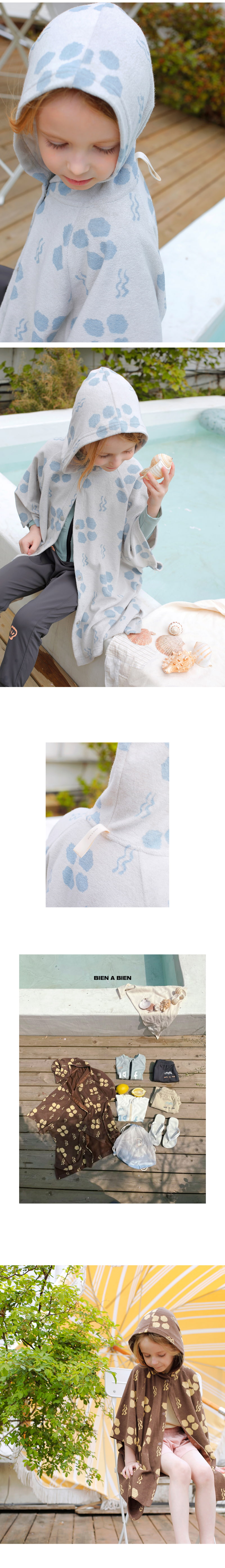 Bien A Bien - Korean Children Fashion - #kidsshorts - Luna Hood Cover-up - 4
