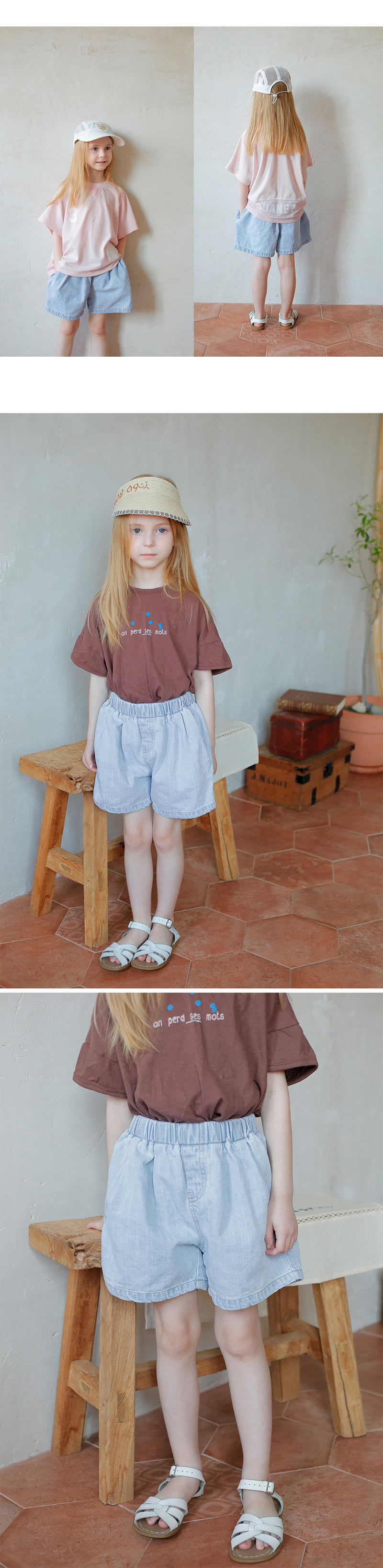 Bien A Bien - Korean Children Fashion - #kidsstore - Kiro Denim Shorts - 4