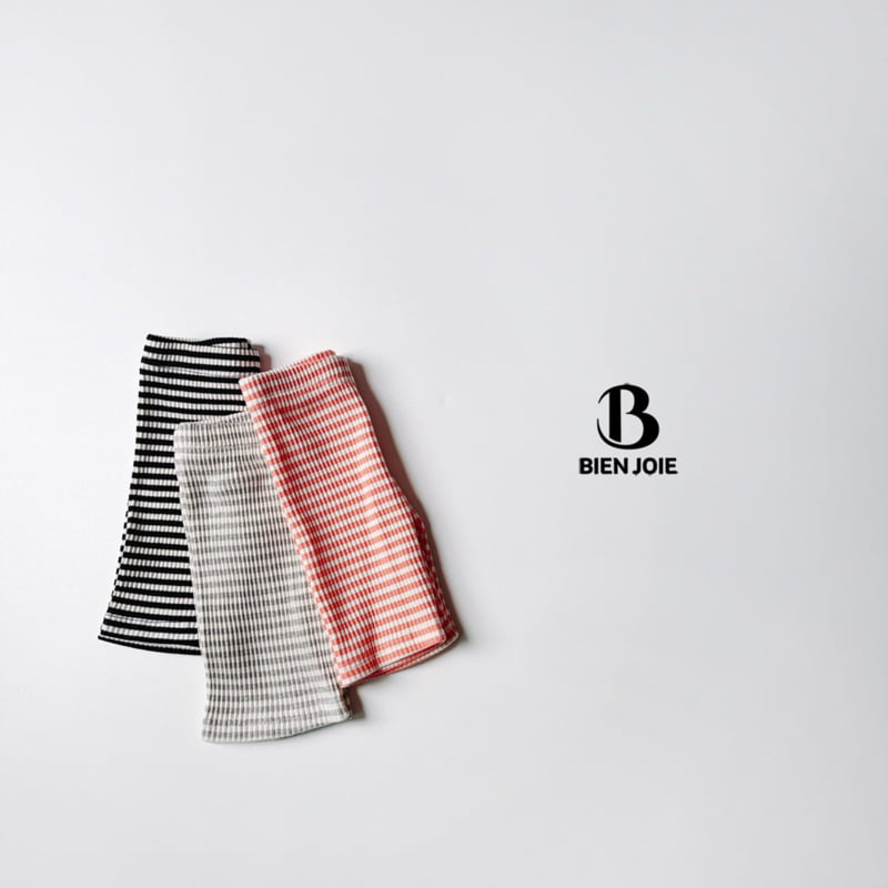 Bien Joie - Korean Children Fashion - #Kfashion4kids - Poochi Striped Leggings - 11
