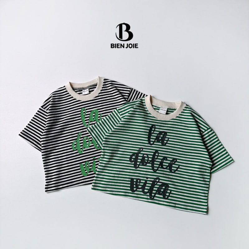 Bien Joie - Korean Children Fashion - #fashionkids - Ritz Stripe Tee - 4