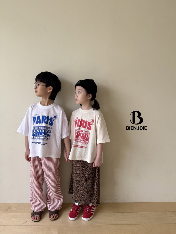 Bien Joie - Korean Children Fashion - #kidsshorts - Paris Tee - 4