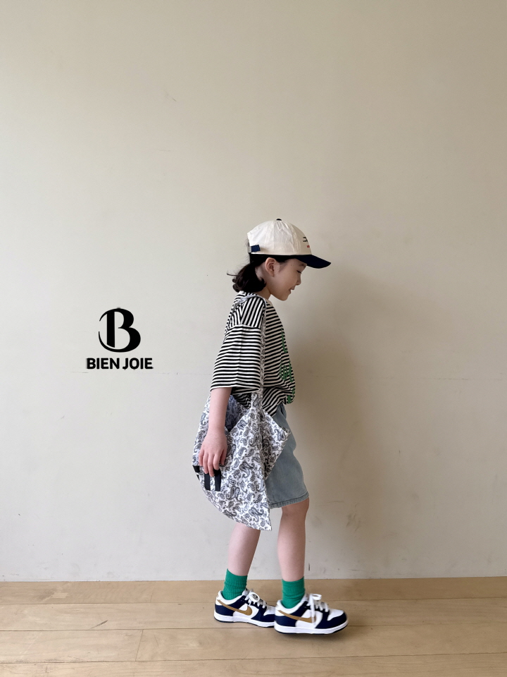 Bien Joie - Korean Children Fashion - #kidsshorts - Ritz Striped Tee - 4