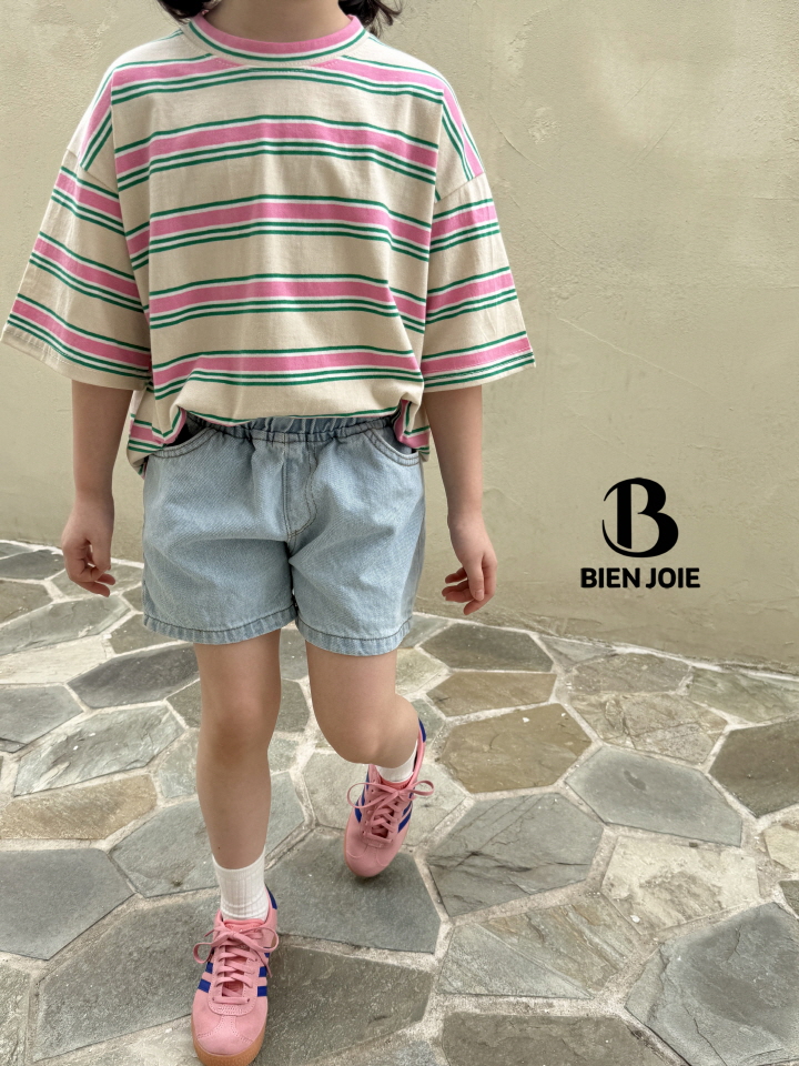 Bien Joie - Korean Children Fashion - #kidsstore - Genie Striped Tee - 9