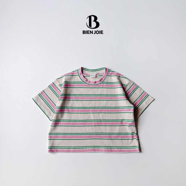 Bien Joie - Korean Children Fashion - #littlefashionista - Genie Striped Tee - 12