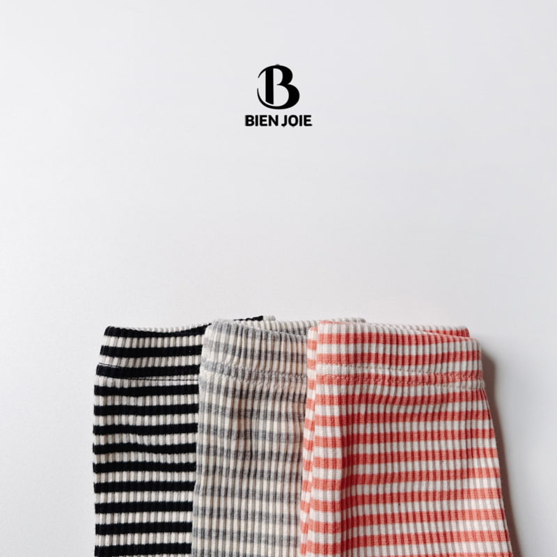 Bien Joie - Korean Children Fashion - #stylishchildhood - Puchi Stripe Leggings - 3