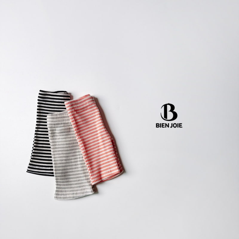 Bien Joie - Korean Children Fashion - #toddlerclothing - Puchi Stripe Leggings - 2