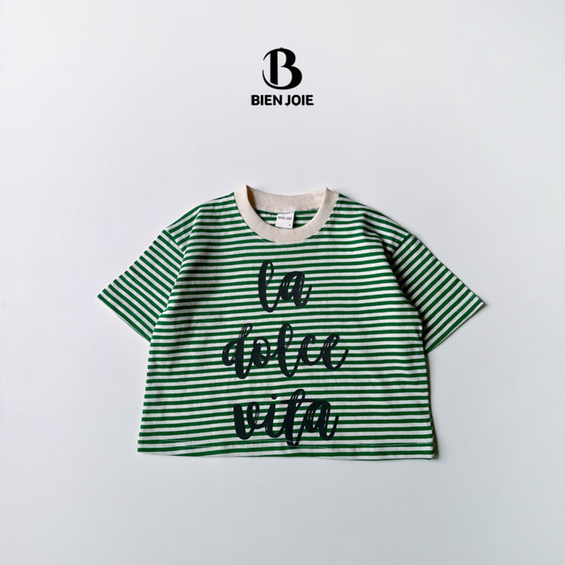 Bien Joie - Korean Children Fashion - #toddlerclothing - Ritz Striped Tee - 12
