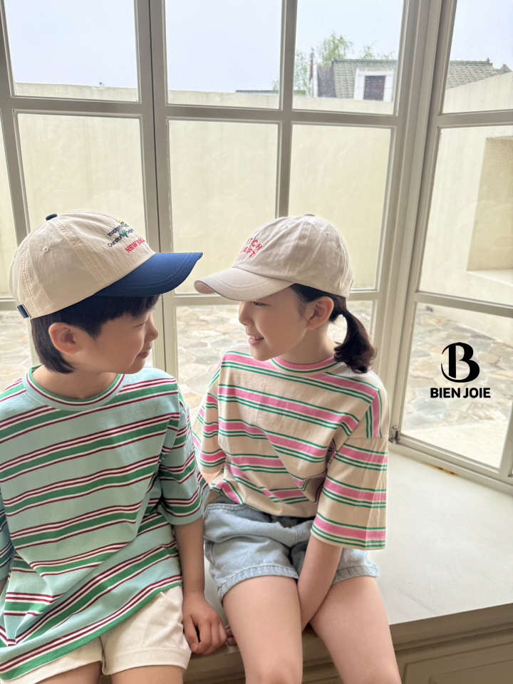 Bien Joie - Korean Children Fashion - #toddlerclothing - Genie Striped Tee