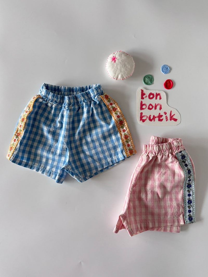Bon Bon Butik - Korean Children Fashion - #childofig - Check Shorts