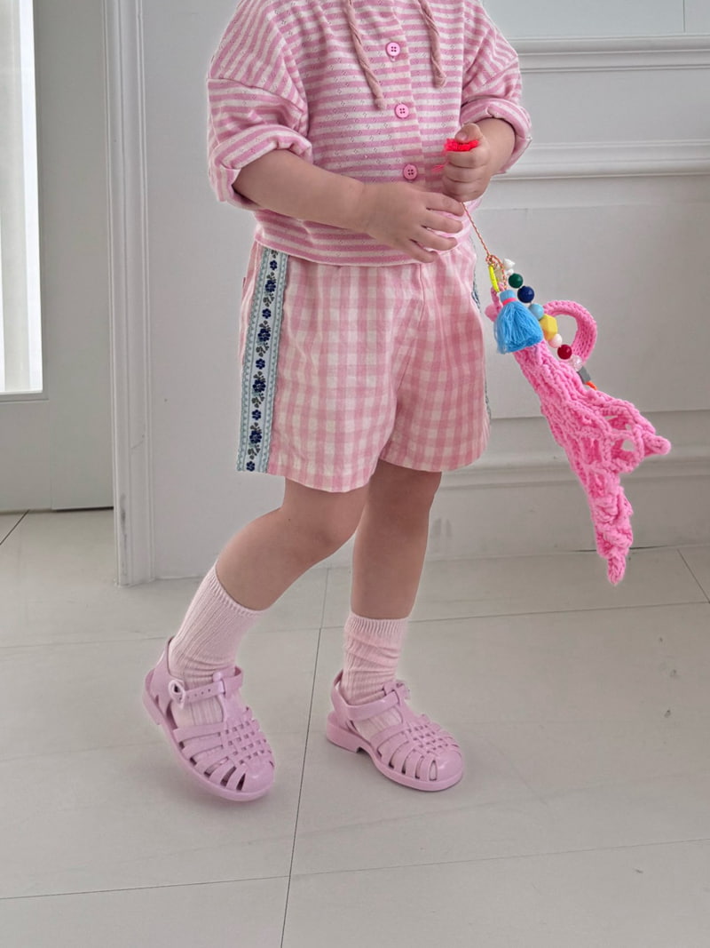 Bon Bon Butik - Korean Children Fashion - #discoveringself - Check Shorts - 5
