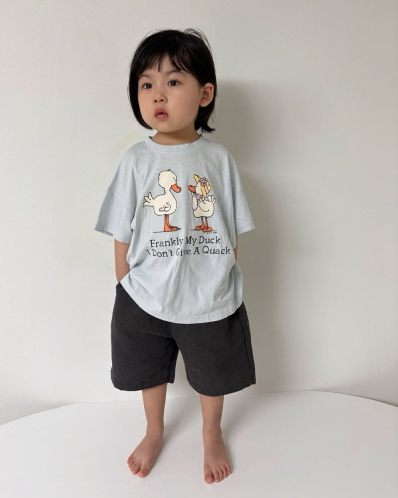 Bon Bon Butik - Korean Children Fashion - #kidsshorts - Duck Long Tee - 8