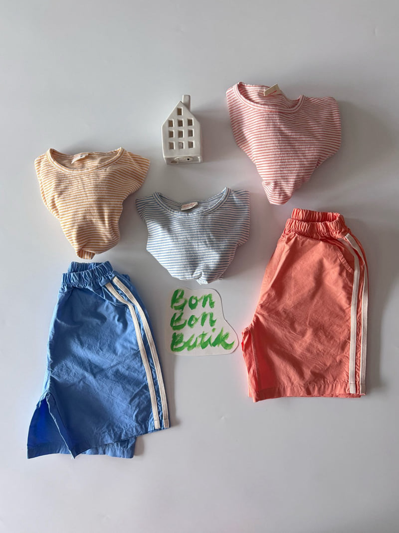 Bon Bon Butik - Korean Children Fashion - #kidsstore - Line Shorts - 12