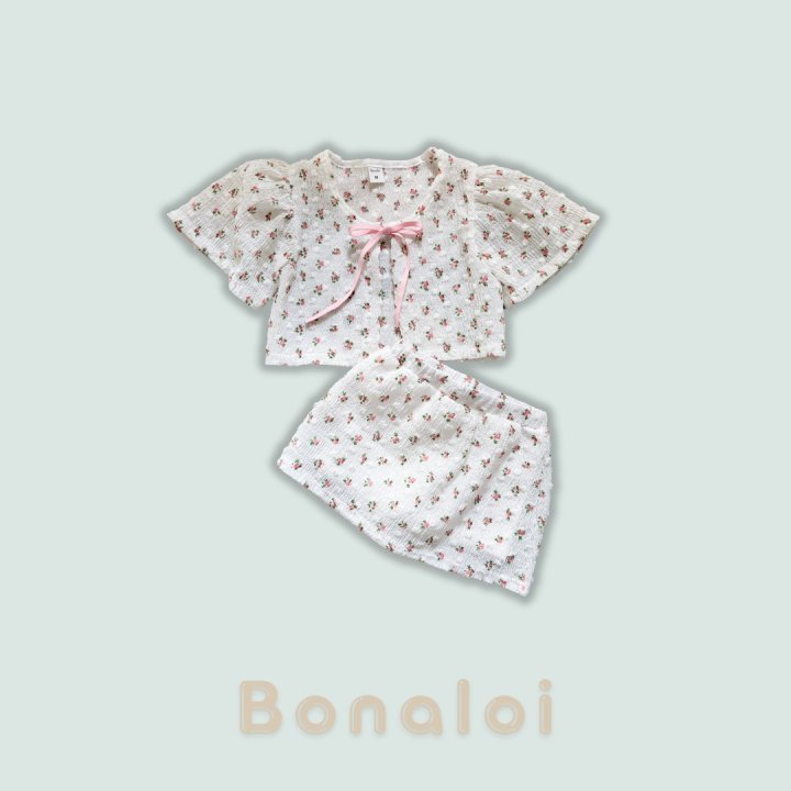Bonaloi - Korean Children Fashion - #Kfashion4kids - Pure Puff Bolero Set
