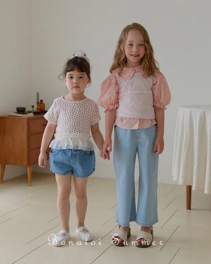 Bonaloi - Korean Children Fashion - #childofig - Smoothie Frill Blouse - 9