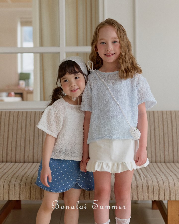 Bonaloi - Korean Children Fashion - #childofig - Bubble Ribbon Blouse - 8
