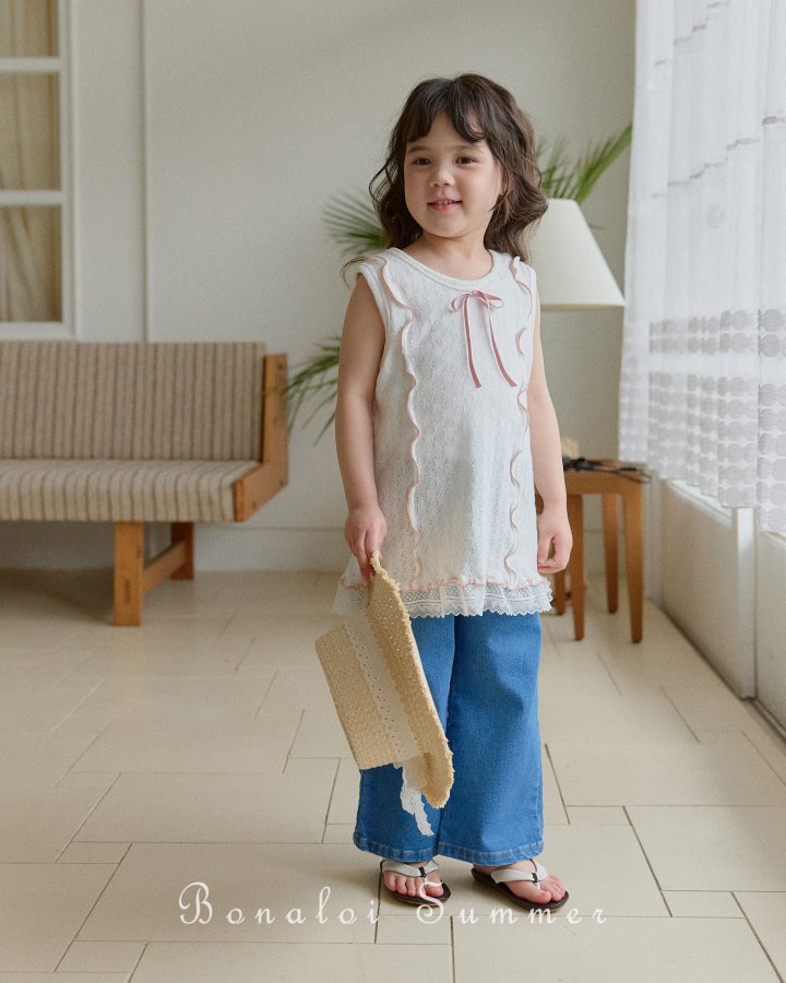 Bonaloi - Korean Children Fashion - #childofig - V Neck Interlock One-Piece - 5