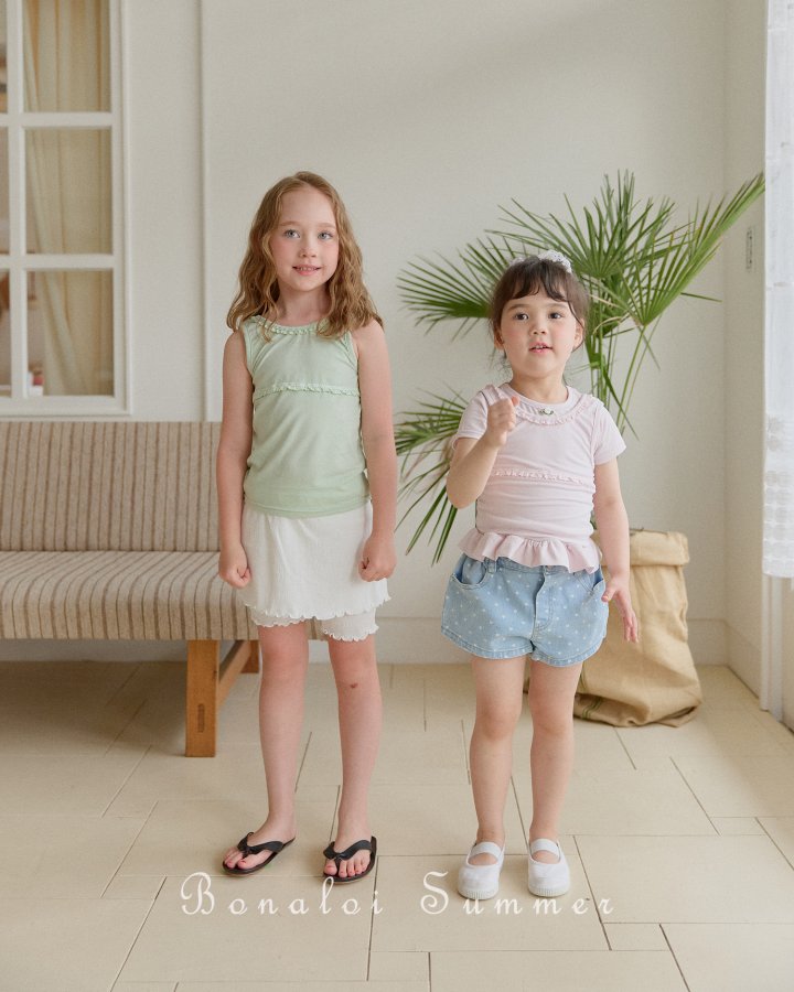 Bonaloi - Korean Children Fashion - #childofig - Sweet Lace Sleeveless - 9