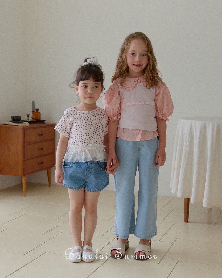 Bonaloi - Korean Children Fashion - #childrensboutique - Smoothie Frill Blouse - 10
